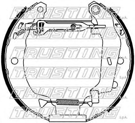Комплект тормозных колодок TRUSTING 6400