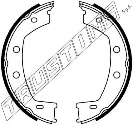 Комплект тормозных колодок, стояночная тормозная система TRUSTING 092.312