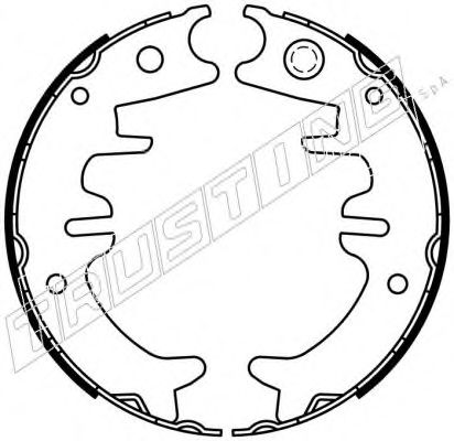 Комплект тормозных колодок, стояночная тормозная система TRUSTING 115.330