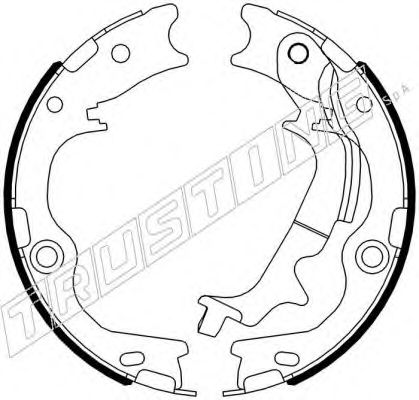 Комплект тормозных колодок, стояночная тормозная система TRUSTING 046.231