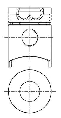 Поршень NÜRAL 87-207500-10