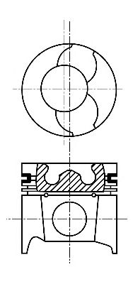 Поршень NÜRAL 87-101500-00