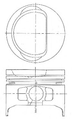 Поршень NÜRAL 87-374407-00