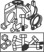 Монтажный комплект, система выпуска DINEX 50940