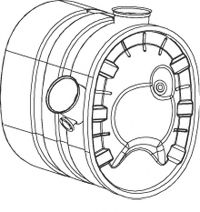 Средний глушитель выхлопных газов DINEX 64306