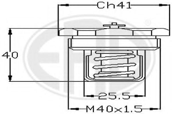 Термостат, охлаждающая жидкость ERA 350090