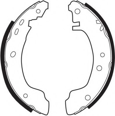 Комплект тормозных колодок NECTO N1496