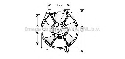 Вентилятор, охлаждение двигателя AVA QUALITY COOLING MZ7534