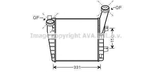 Интеркулер AVA QUALITY COOLING VWA4263