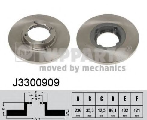 Тормозной диск NIPPARTS J3300909