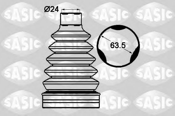 Комплект пылника, приводной вал SASIC 1904007