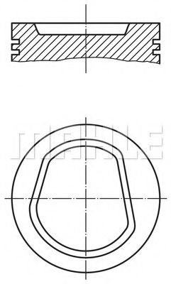 Поршень MAHLE ORIGINAL 030 42 00