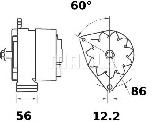 Генератор MAHLE ORIGINAL MG 281
