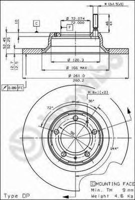 Тормозной диск BRECO BS 7346