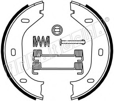 Комплект тормозных колодок, стояночная тормозная система fri.tech. 1019.021K