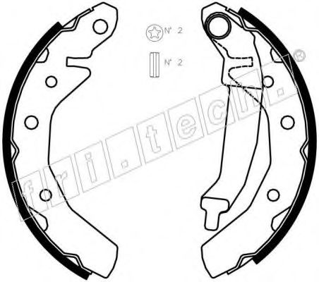 Комплект тормозных колодок fri.tech. 1027.001