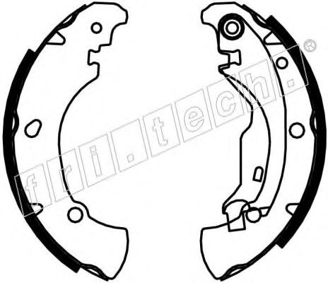 Комплект тормозных колодок fri.tech. 1034.100