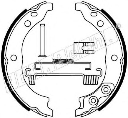 Комплект тормозных колодок, стояночная тормозная система fri.tech. 1034.113K