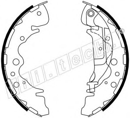 Комплект тормозных колодок fri.tech. 1049.160