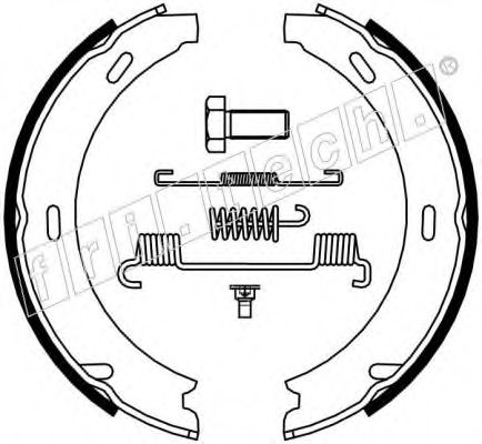 Комплект тормозных колодок, стояночная тормозная система fri.tech. 1052.117K