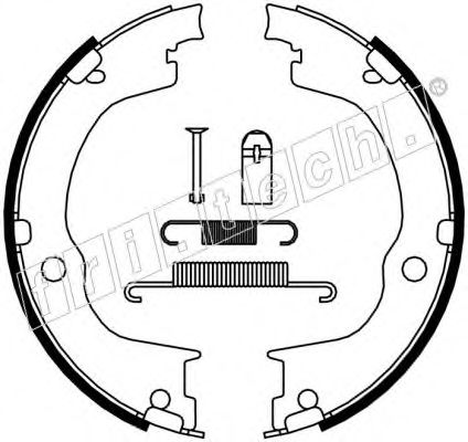 Комплект тормозных колодок, стояночная тормозная система fri.tech. 1073.175K