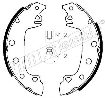Комплект тормозных колодок fri.tech. 1088.204