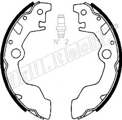 Комплект тормозных колодок fri.tech. 1110.330