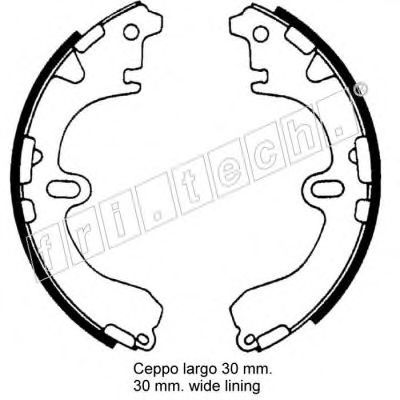 Комплект тормозных колодок fri.tech. 1115.289