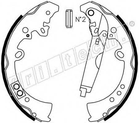 Комплект тормозных колодок fri.tech. 1115.317