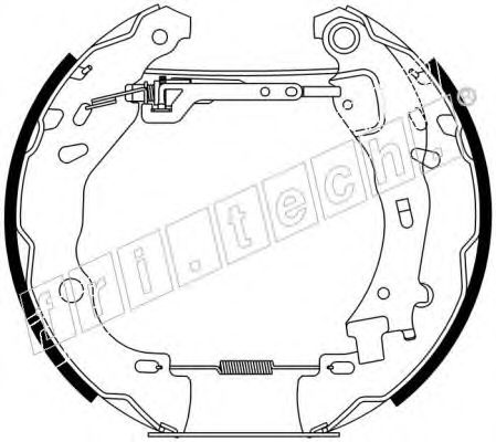 Комплект тормозных колодок fri.tech. 16258