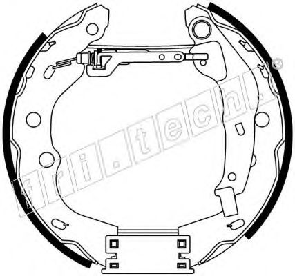 Комплект тормозных колодок fri.tech. 16317