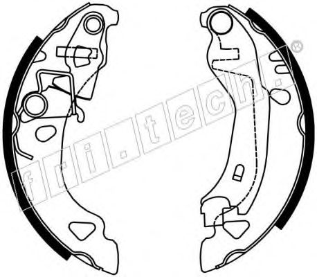 Комплект тормозных колодок fri.tech. 17099