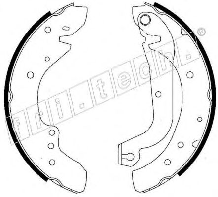 Комплект тормозных колодок fri.tech. 17201