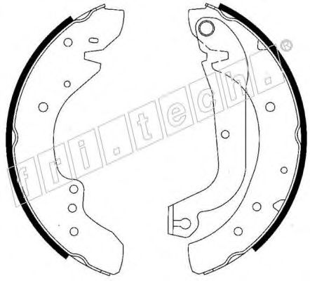 Комплект тормозных колодок fri.tech. 17202