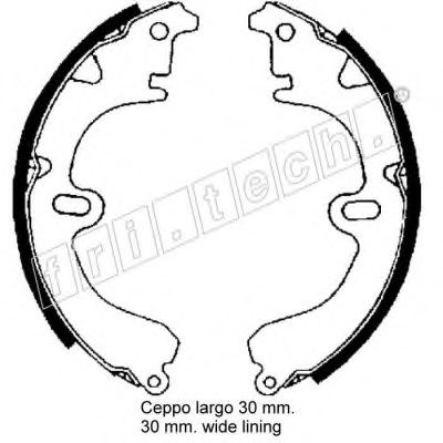 Комплект тормозных колодок fri.tech. 17324