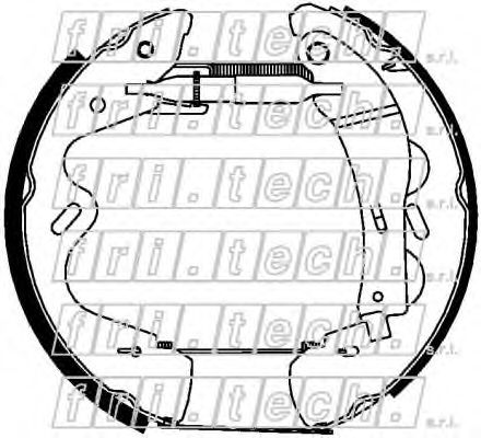 Комплект тормозных колодок fri.tech. 16409