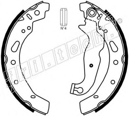 Комплект тормозных колодок fri.tech. 1040.161