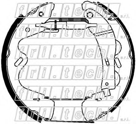 Комплект тормозных колодок fri.tech. 16445