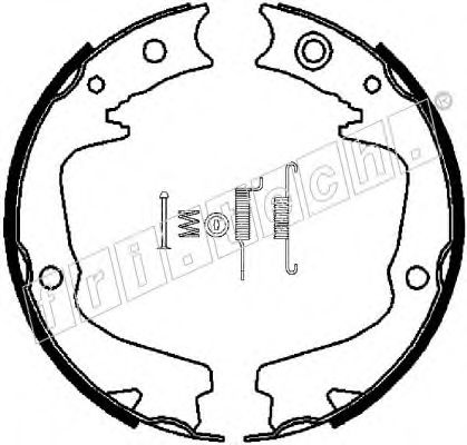 Комплект тормозных колодок, стояночная тормозная система fri.tech. 1110.337K