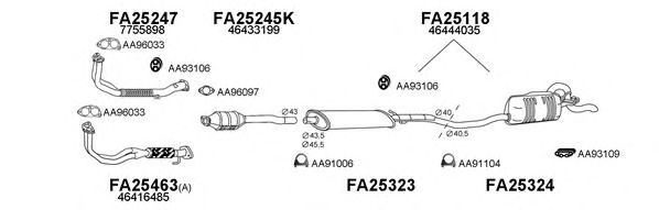 Система выпуска ОГ VENEPORTE 250133
