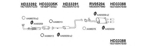 Система выпуска ОГ VENEPORTE 330051