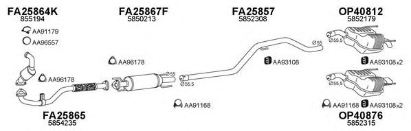 Система выпуска ОГ VENEPORTE 400461
