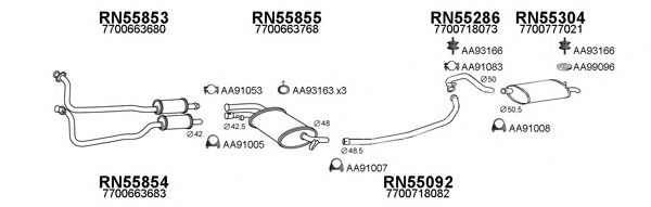 Система выпуска ОГ VENEPORTE 550418
