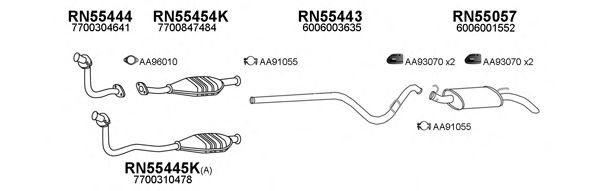 Система выпуска ОГ VENEPORTE 550484