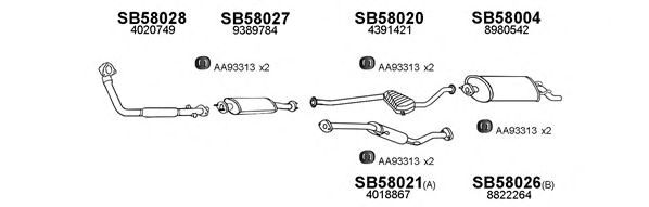 Система выпуска ОГ VENEPORTE 580003