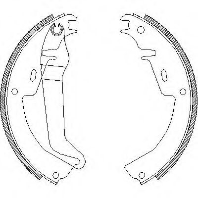 Комплект тормозных колодок WOKING Z4010.00