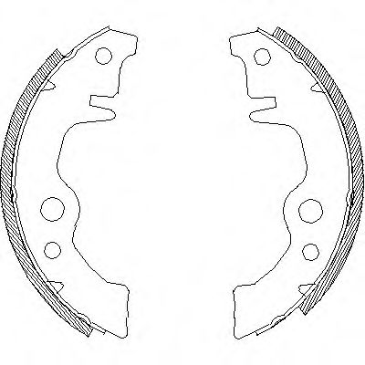 Комплект тормозных колодок WOKING Z4011.00