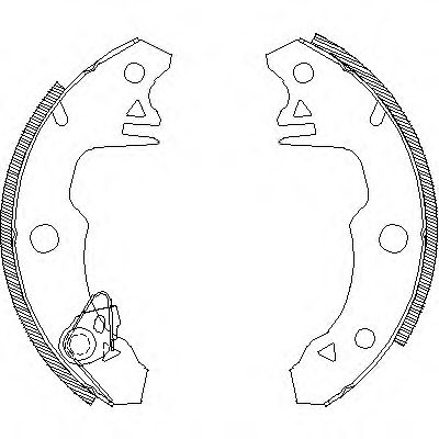 Комплект тормозных колодок WOKING Z4022.00