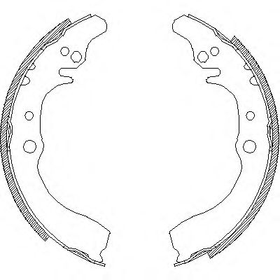 Комплект тормозных колодок WOKING Z4133.00