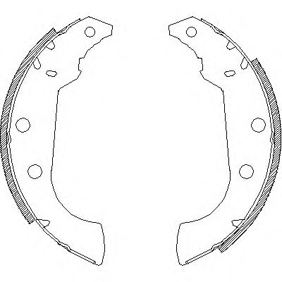 Комплект тормозных колодок WOKING Z4135.00